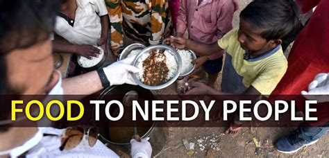 give food to poor aunty 